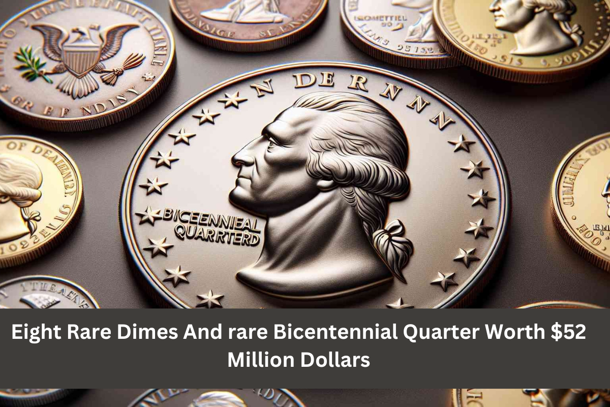 Eight Rare Dimes And rare Bicentennial Quarter Worth $52 Million Dollars